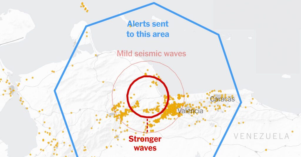 How Phones Alerted Millions Before Quakes Shook Venezuela