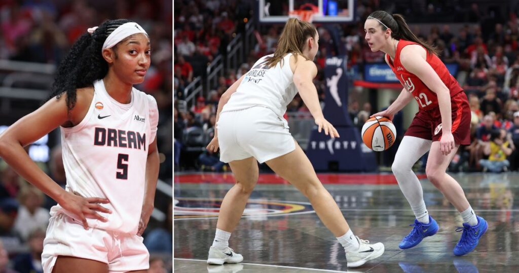 Watch: Angel Reese Shoves Caitlin Clark, Then Mocks Her as Long-Running Rivalry Is Renewed