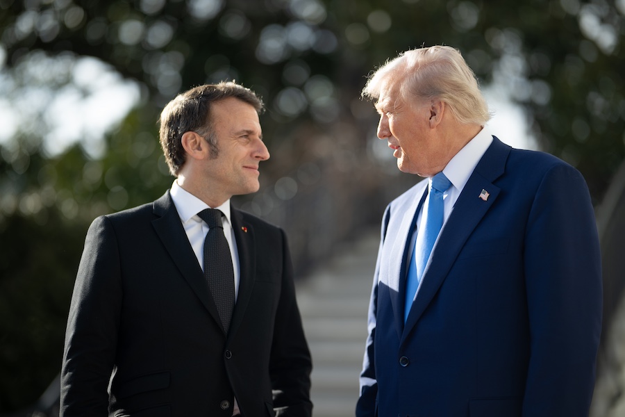 VIDEO: Trump Saves Brigitte Macron From Tumble During G7 Photoshoot