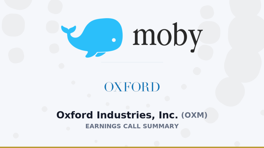 Oxford Industries, Inc. Q1 2026 Earnings Call Summary