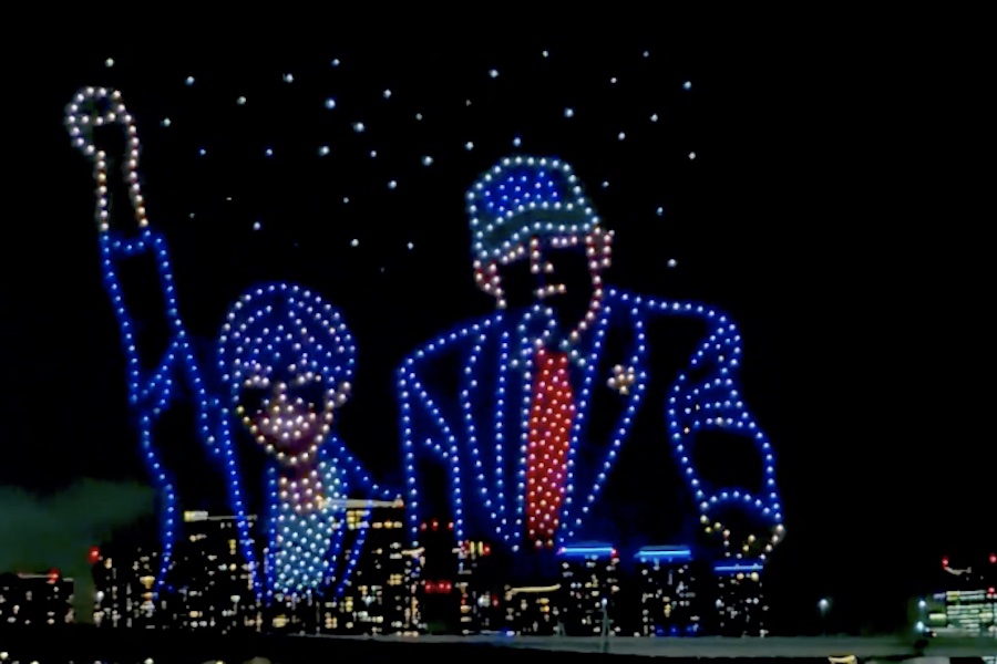 VIDEO: Japan Honors America 250 With Epic Drone, Fireworks Show